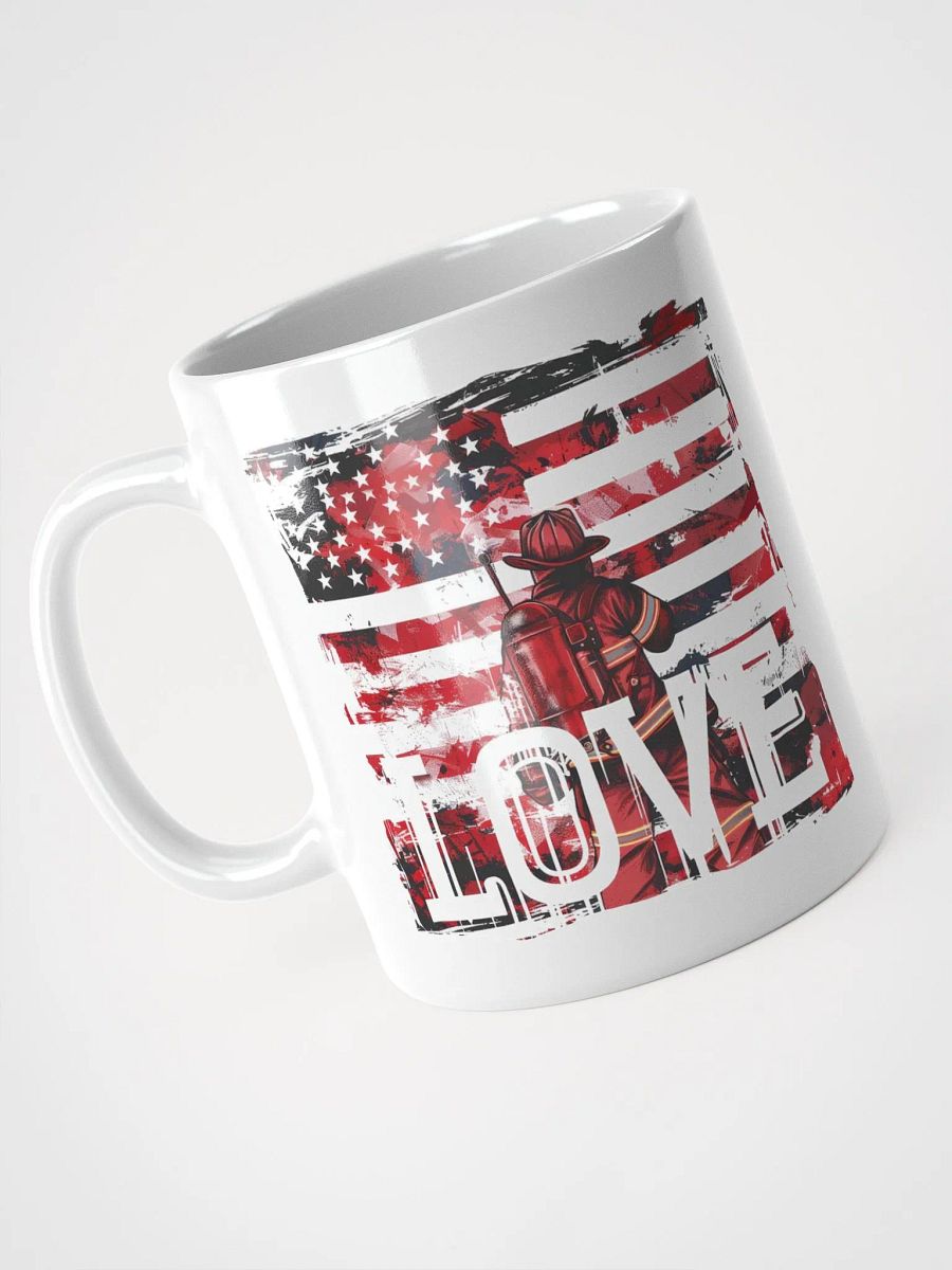 American Flag Firefighter Love Mug product image (4)