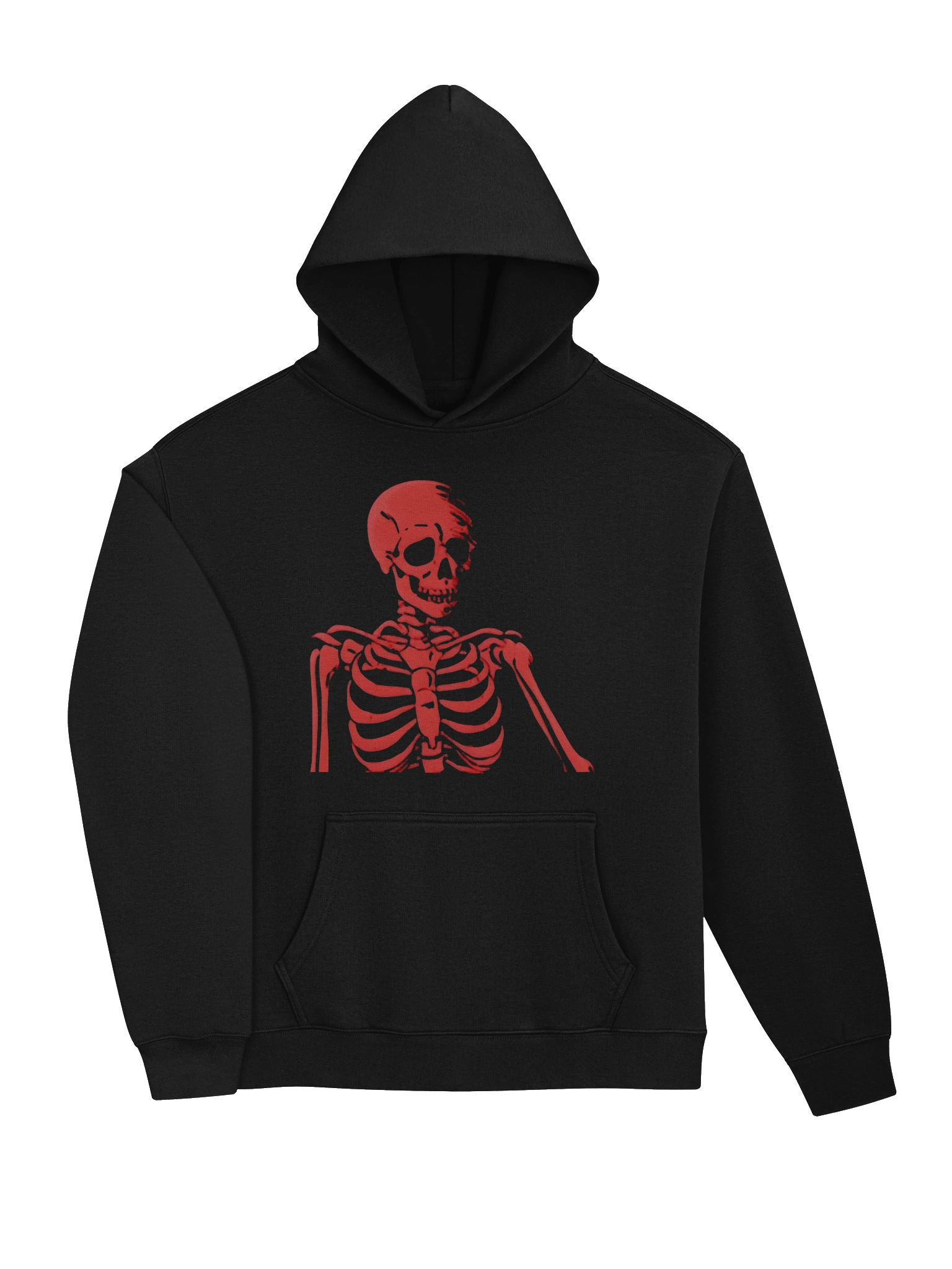INFERNO CORE - Grunge/Goth Red Skeleton Pop Oversized Hoodie product image (15)