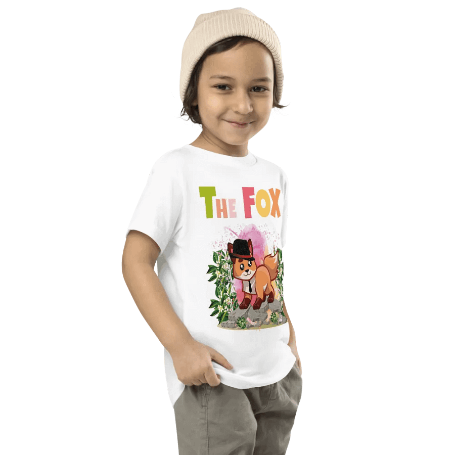 The Fox Colorful Funny Cute Bella +Canvas Toddler T-Shirt – Funny Shirt, Best Gift for Kids product image (8)