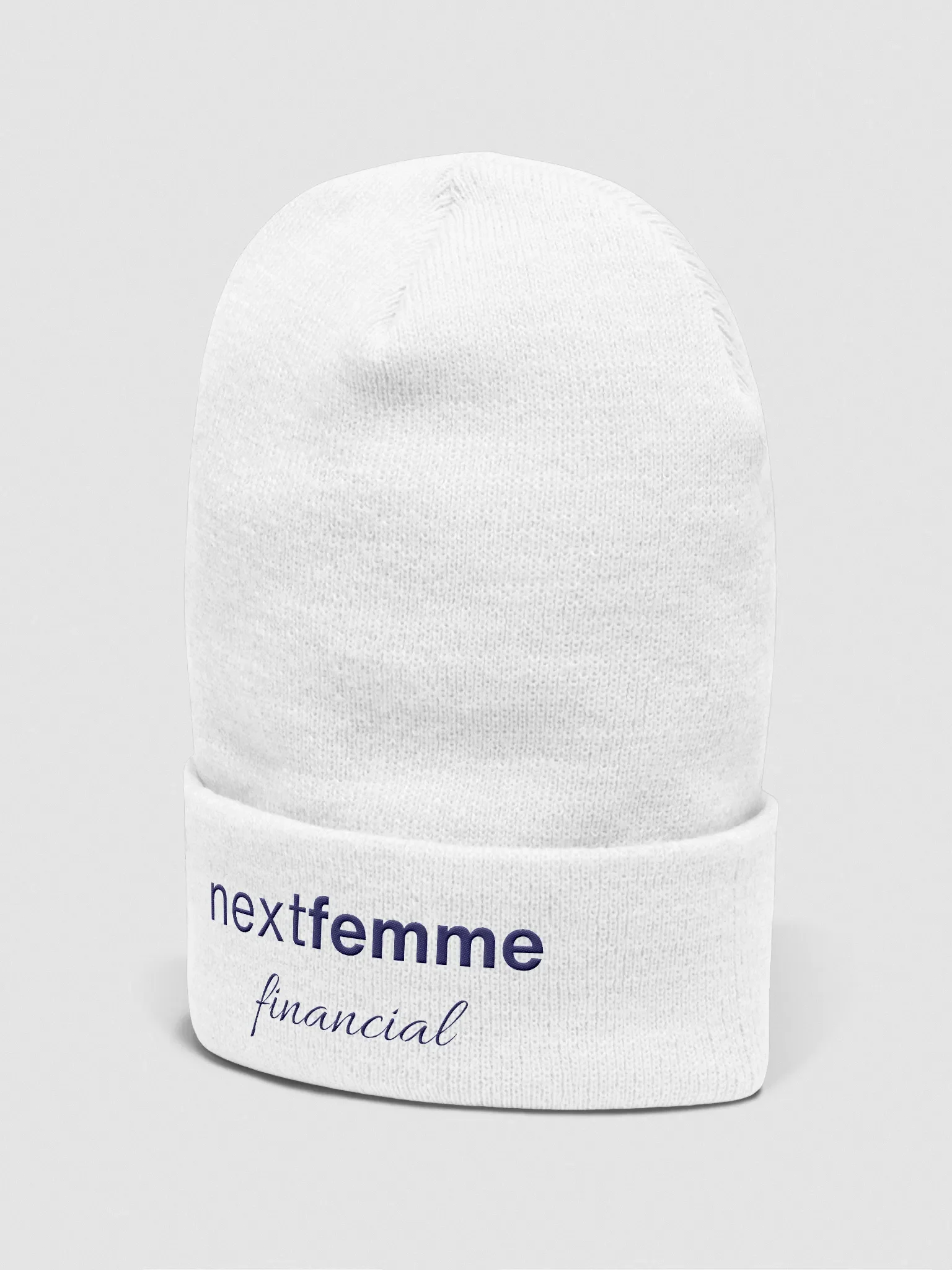 Next-Gen Cuffed Beanie with Navy Logotype product image (5)