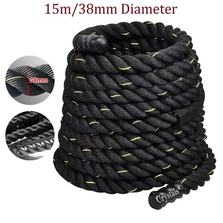 New Product15m Battle Power Rope Battling Sport Gym Exercise Fitness Training 38mm Dia product image (1)