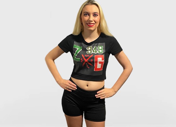 Zombfected Revolution Female Crop Tee product image (1)
