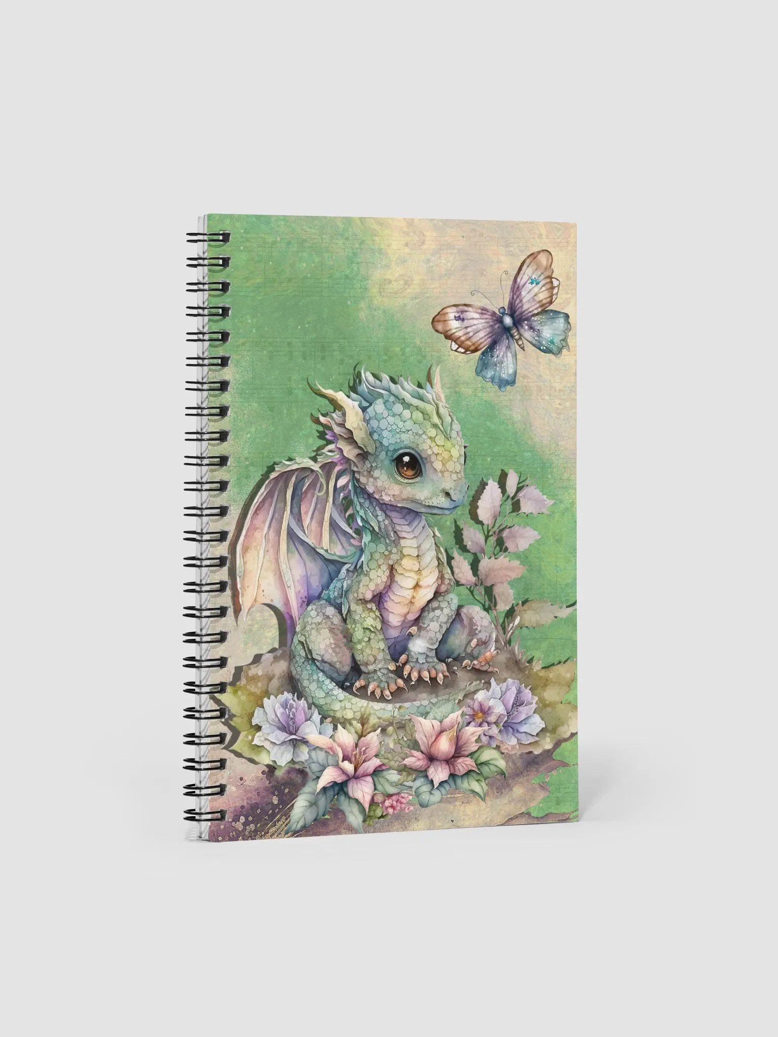 Magical Dragon Butterfly Notebook Watercolor product image (2)