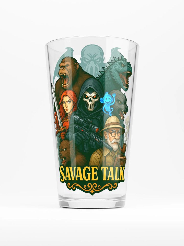 Savage Talk Channel Pint Glass product image (1)