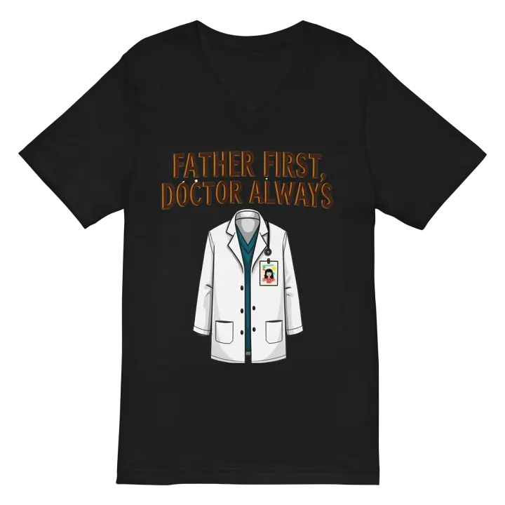 Father First, Doctor Always V-Neck Tee product image (3)