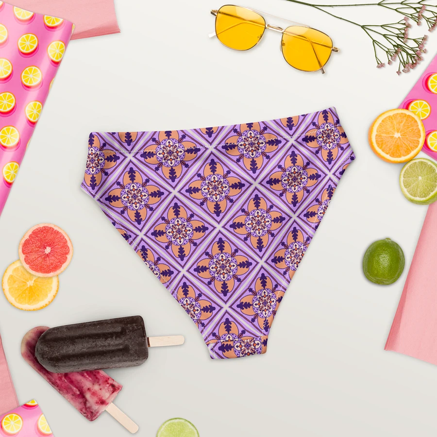 Detailed Symmetrical Pattern High Waisted Bikini Bottom product image (5)