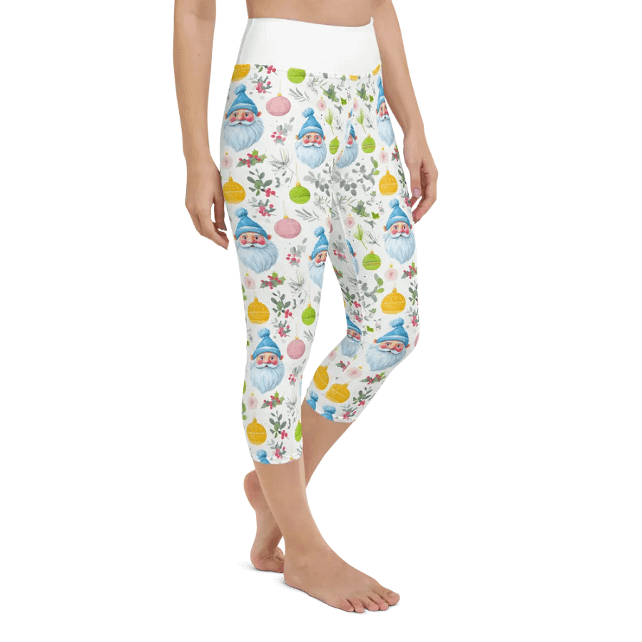 Whimsical Bearded Figure Yoga Capri Leggings product image (6)