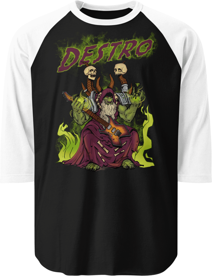 Baseball Raglan - Orc Warlock product image (1)