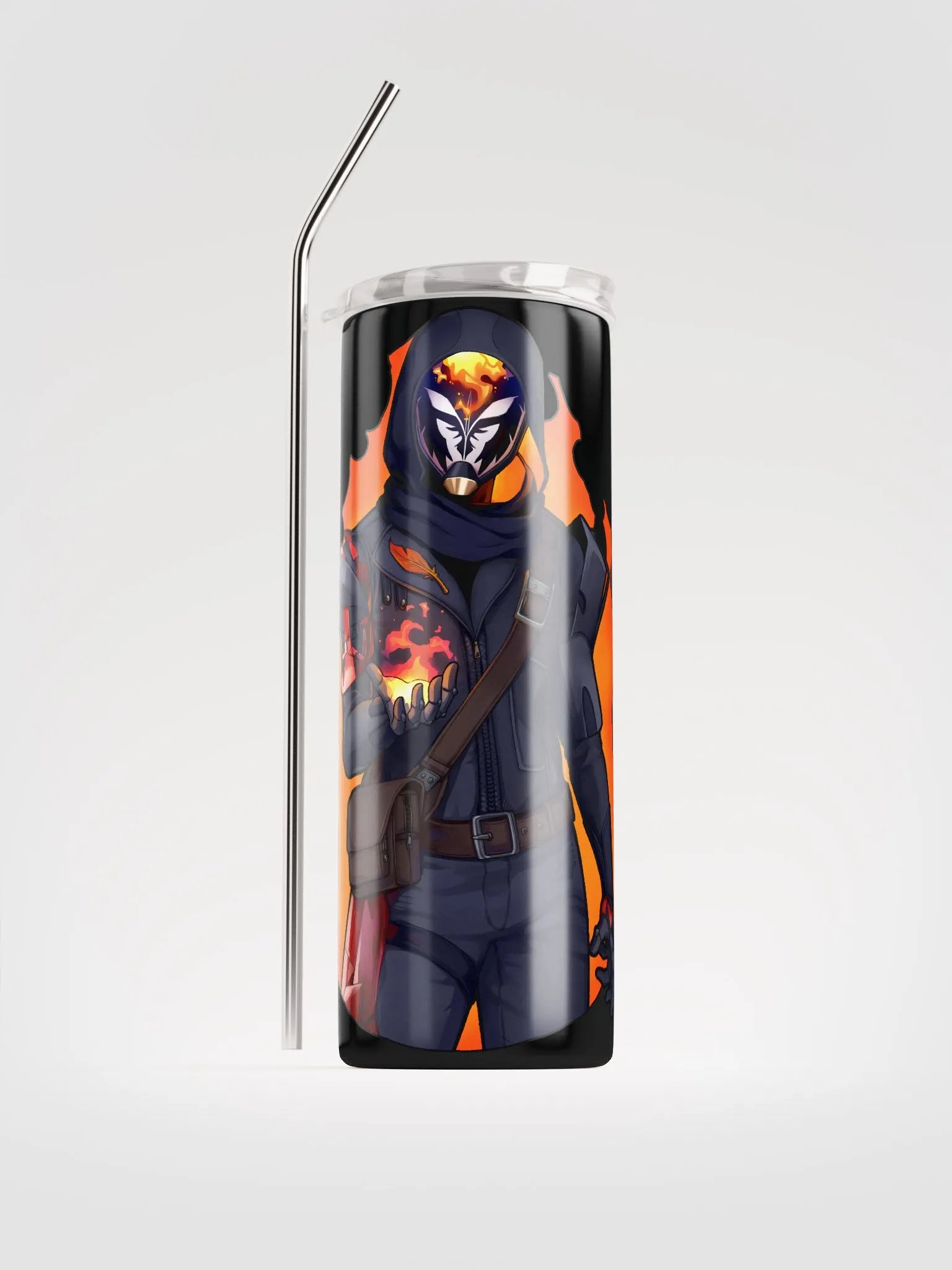 Flame Supernova Stainless Steel Tumbler & Straw product image (2)