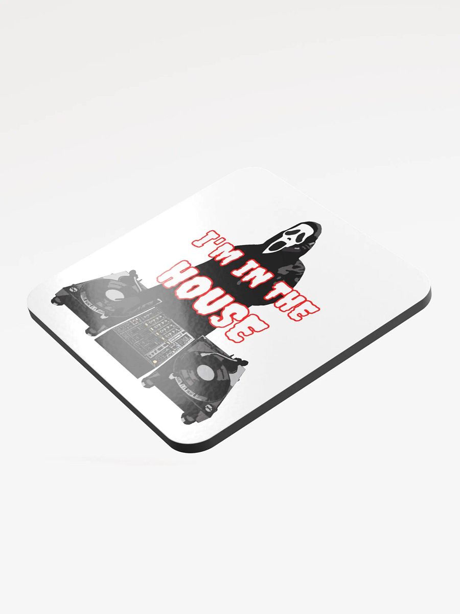 Ghostface in the house Glossed Cork Coaster product image (3)