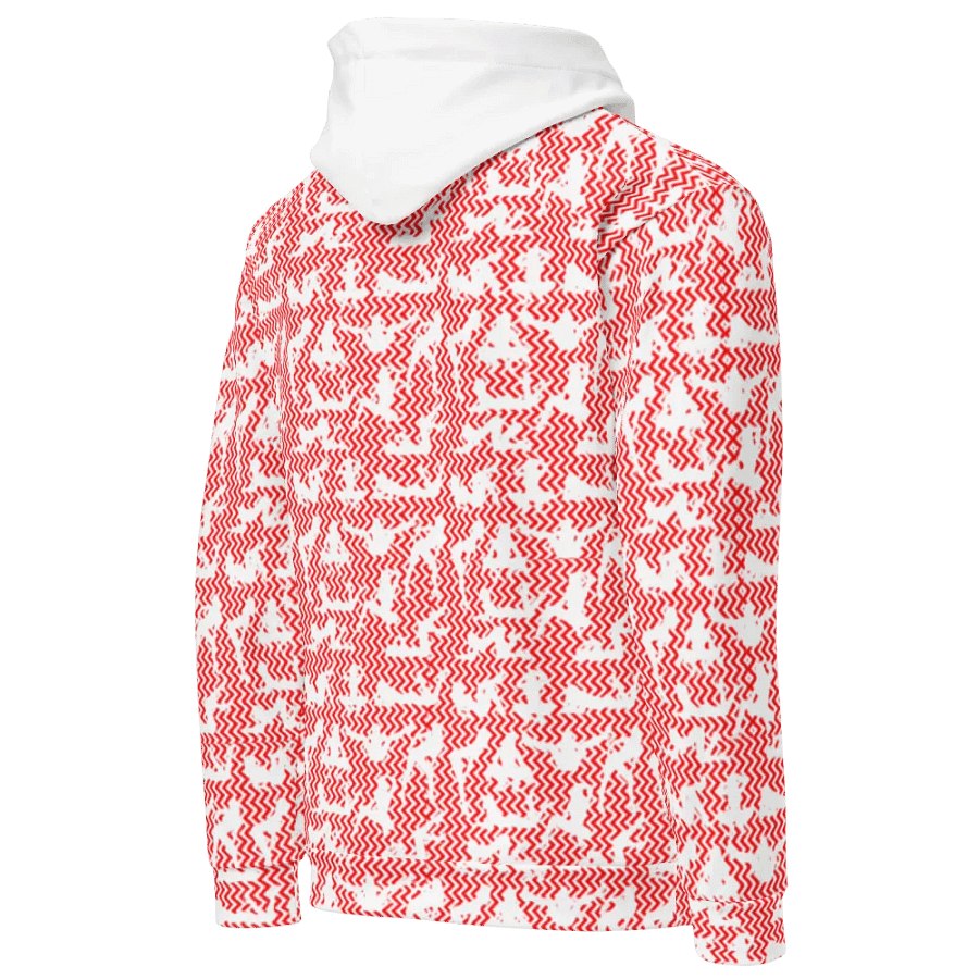 Dynamic Zig-Zag - WHITE | Unisex Hoodie product image (5)