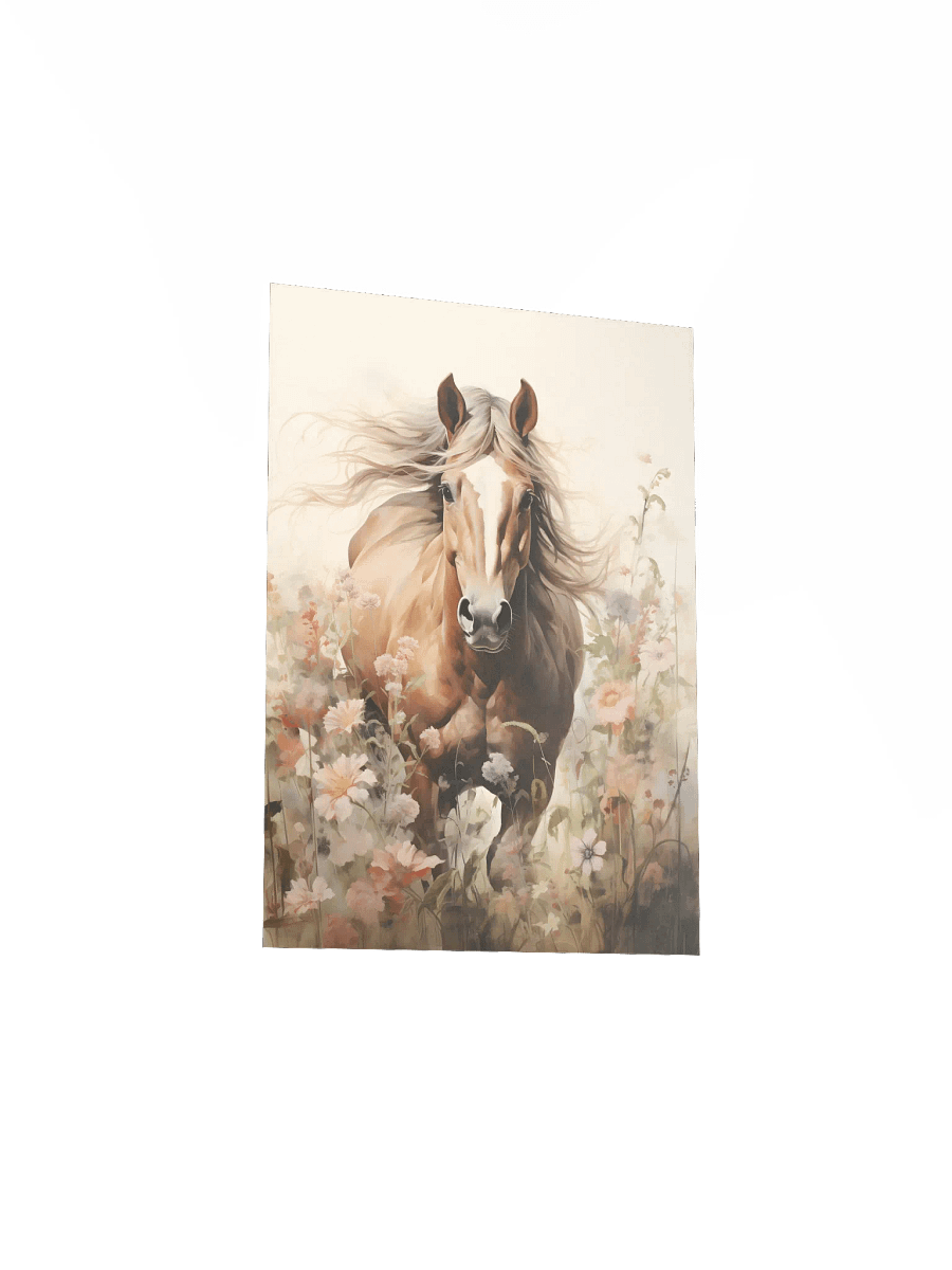 Watercolor Horse in Country Floral Fields product image (4)