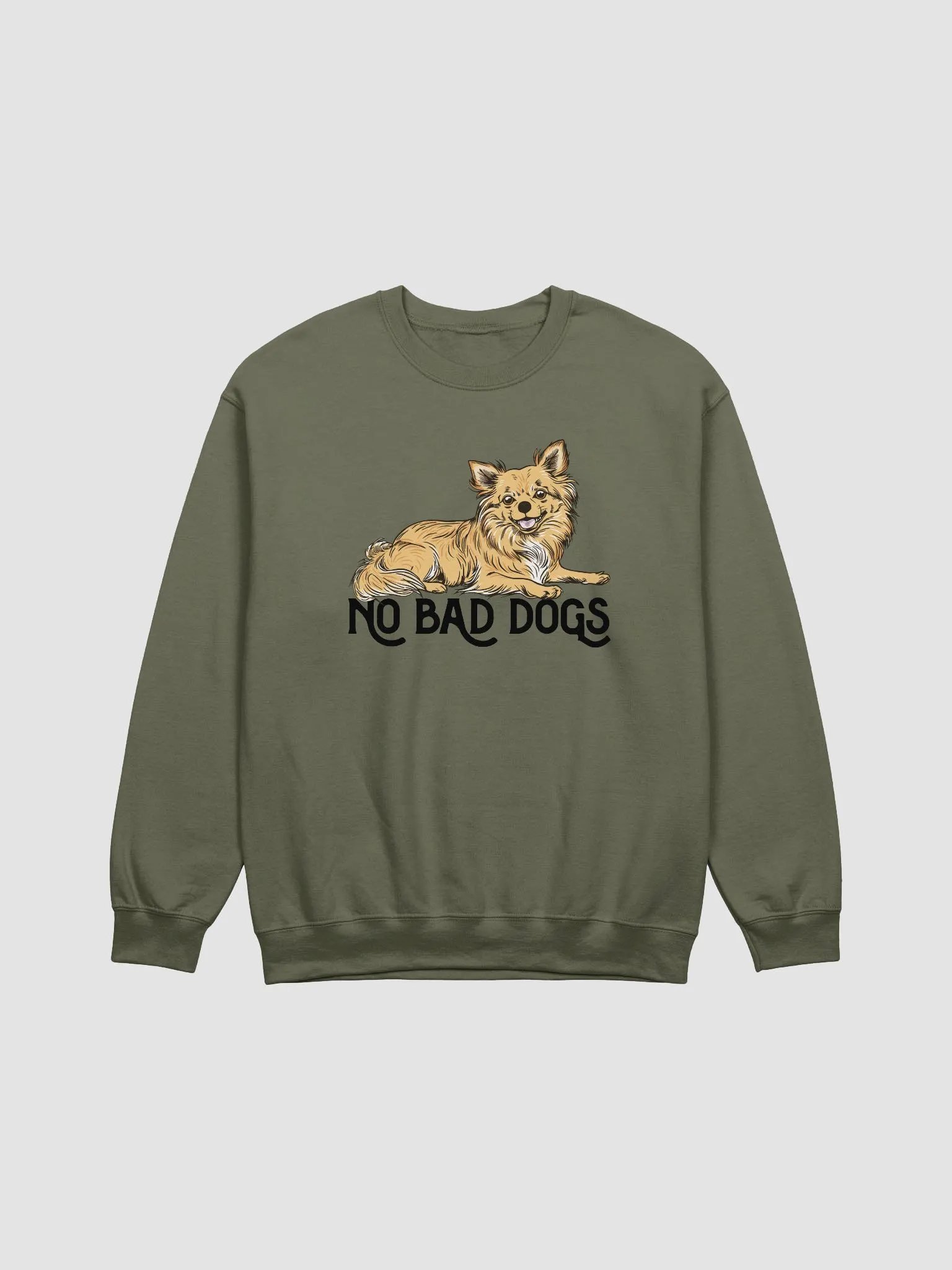 No Bad Dogs Sweatshirt of a Chihuahua(Longhaired) | Funny Shirt for Chihuahua Paw-rents product image (15)
