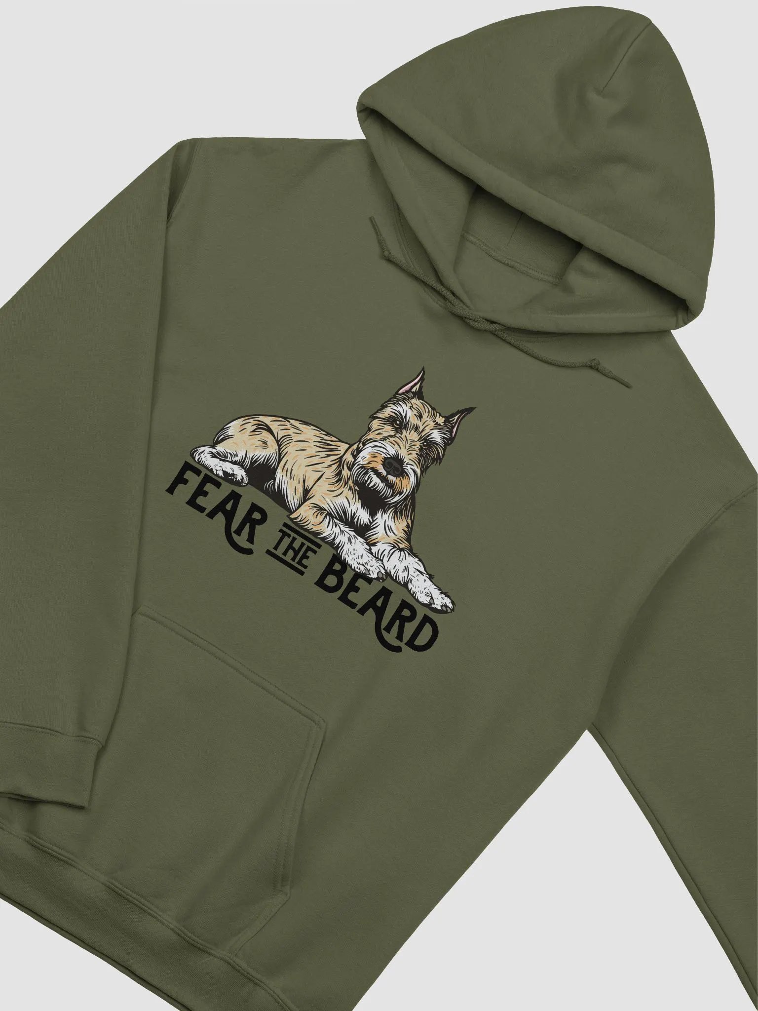 Fear the Beard Hooded Sweatshirt of a Schnauzer(Wheaten-Cropped) | Funny Hoodie for Bearded Dog Paw-rents product image (17)