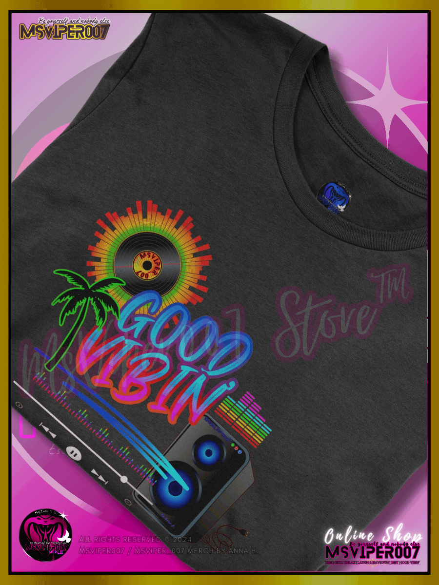 T-Shirt - MsViper007's "Good Vibin'™ [spectrum]" Gaming Comfort T-shirt By Anna H. product image (3)