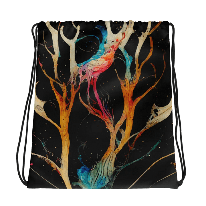 Fantasy Branches All-Over Drawstring Bag product image (1)