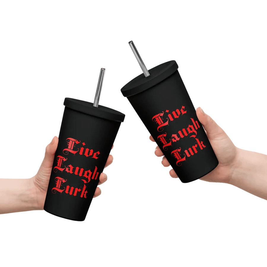 Live Laugh Lurk || Insulated Tumbler || 20 oz || Black product image (10)