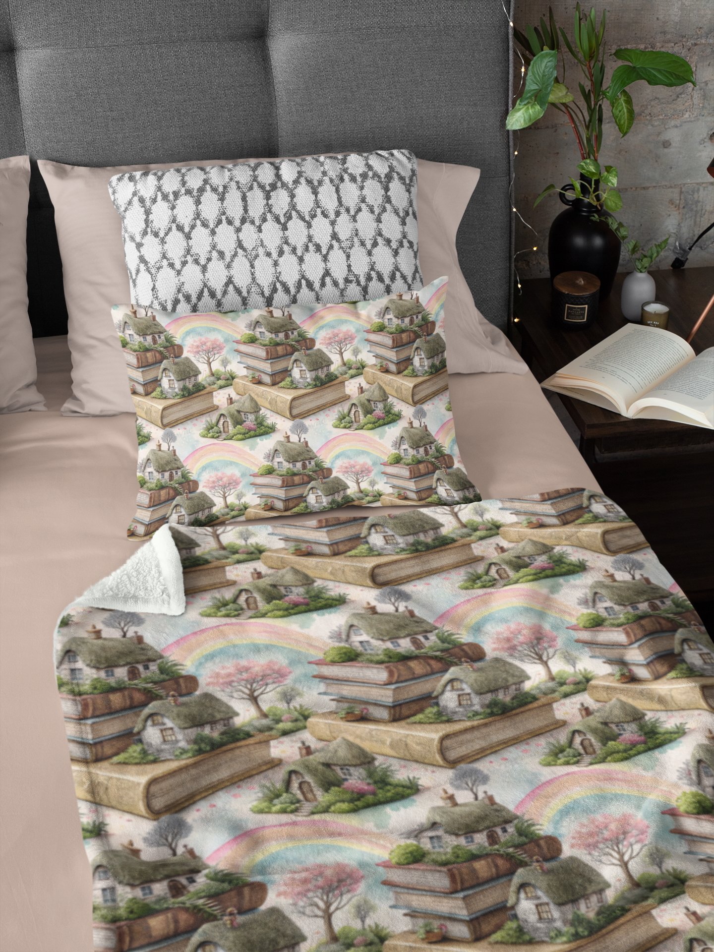 Whimsical Book Stacks 1 – Seamless Digital Paper Bundle product image (2)