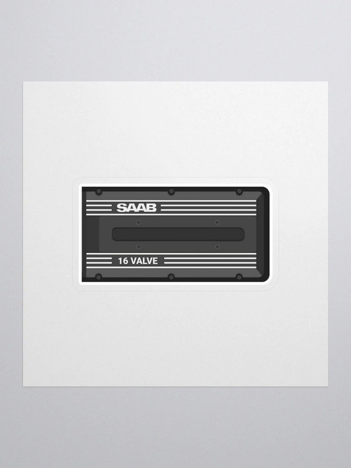 Retro Saab 16 Valve Sticker product image (1)