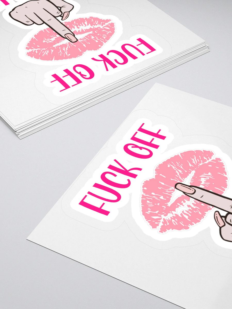 Fuck Off I'm A Lady (Lighter Skin Tone Variation) Sticker product image (4)