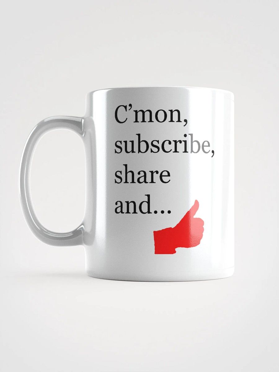 Provocative nudge to subscribe mug Righthanders product image (1)