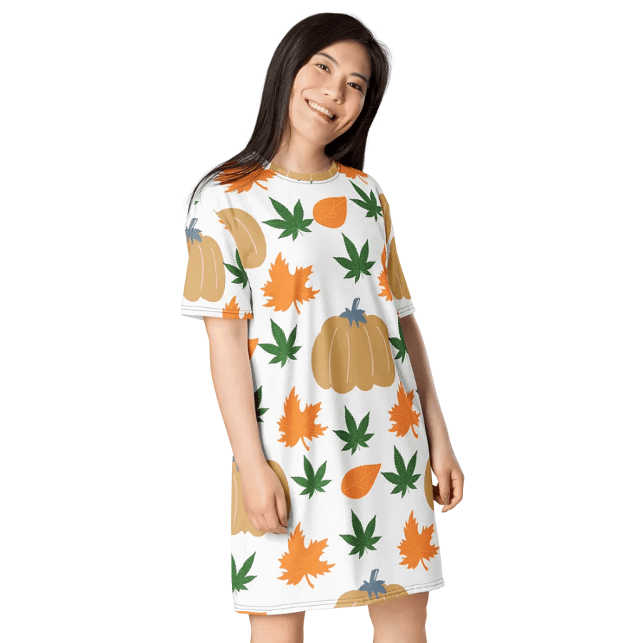 Autumn Harvest All-Over T-Shirt Dress product image (5)