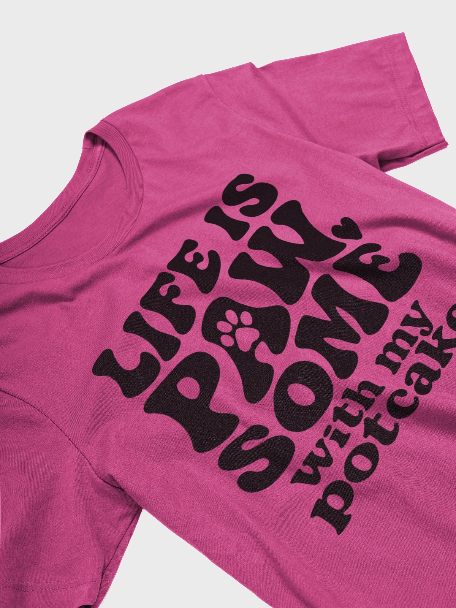 Life is PAW-SOME with My Potcake Dog T-Shirt - Cute Pet Parent Tee product image (3)