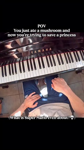 What is Super Mario even about? 🍄 
.
#pianomusic #pianocovers #funny #pianist