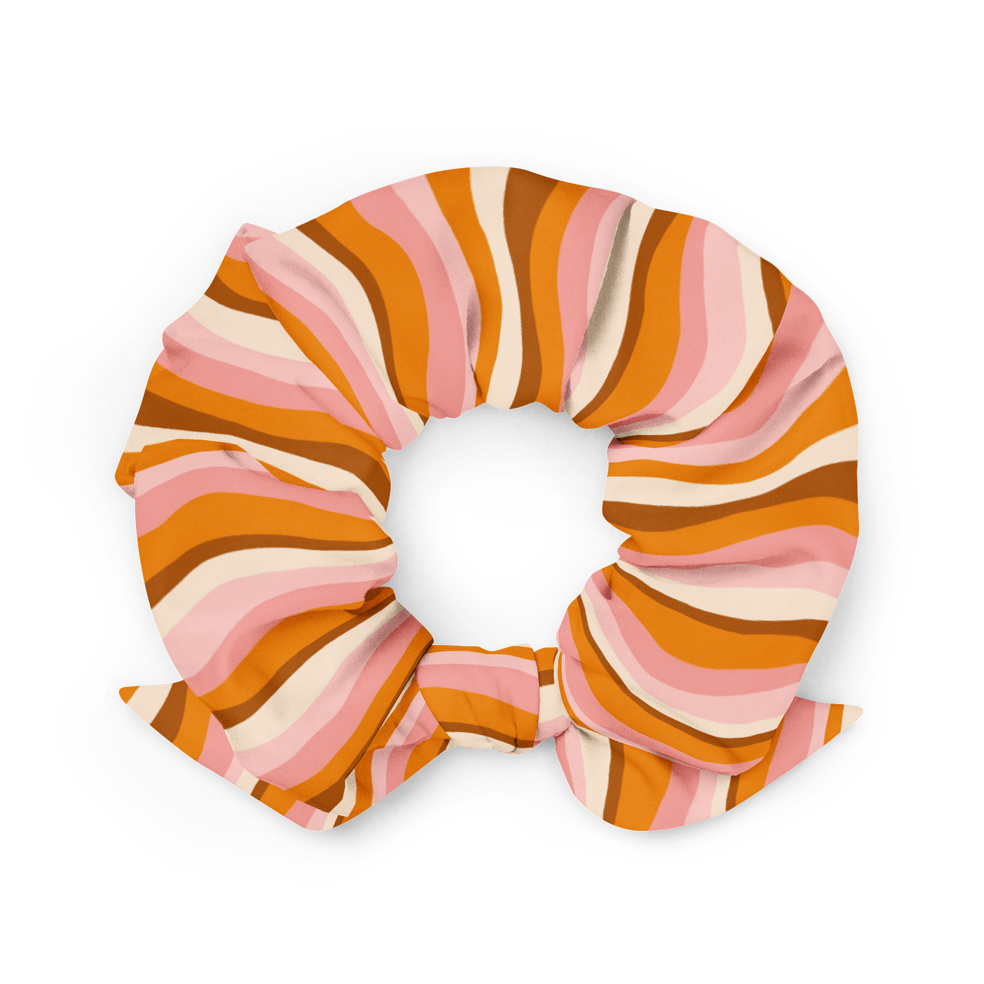 Retro stripes All-Over Print Scrunchie product image (2)