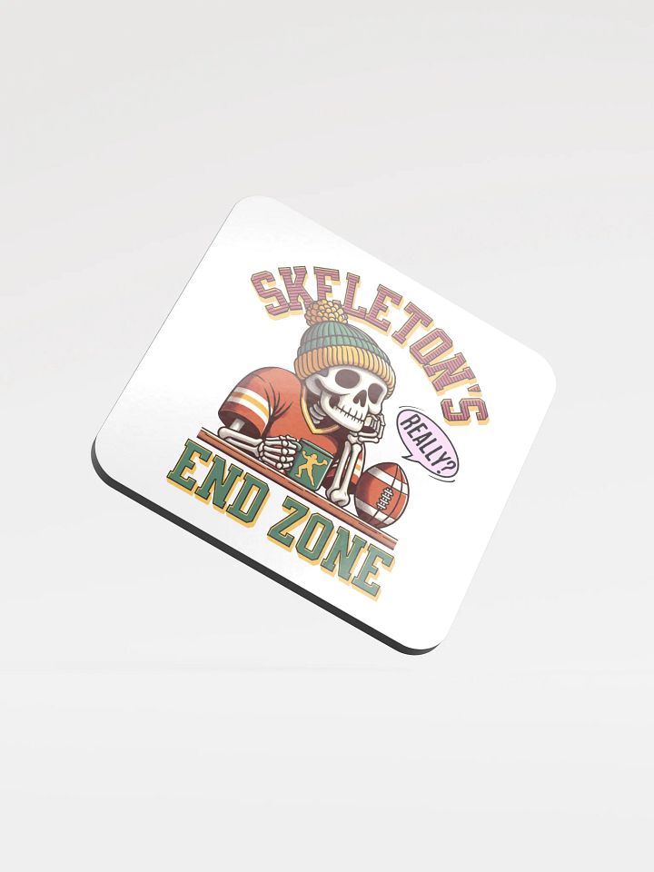 Skeletons End Zone Football Chill Cork Coaster product image (2)