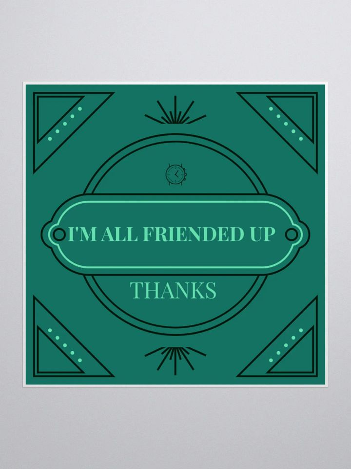 All Friended Up Vintage Stickers product image (1)