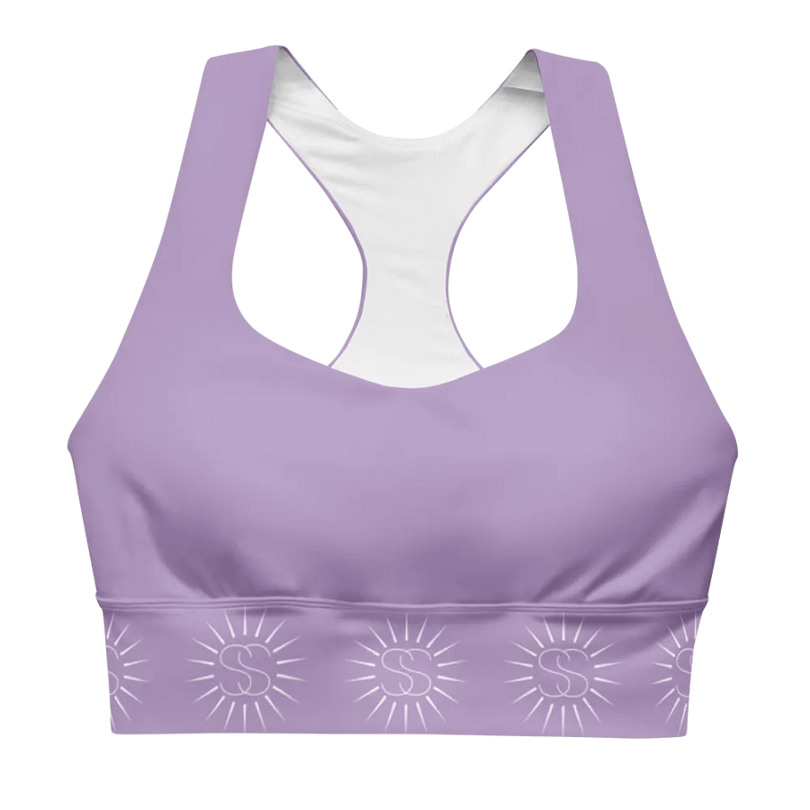 Sunray Swag Longline Sports Bra (Lilac) product image (1)