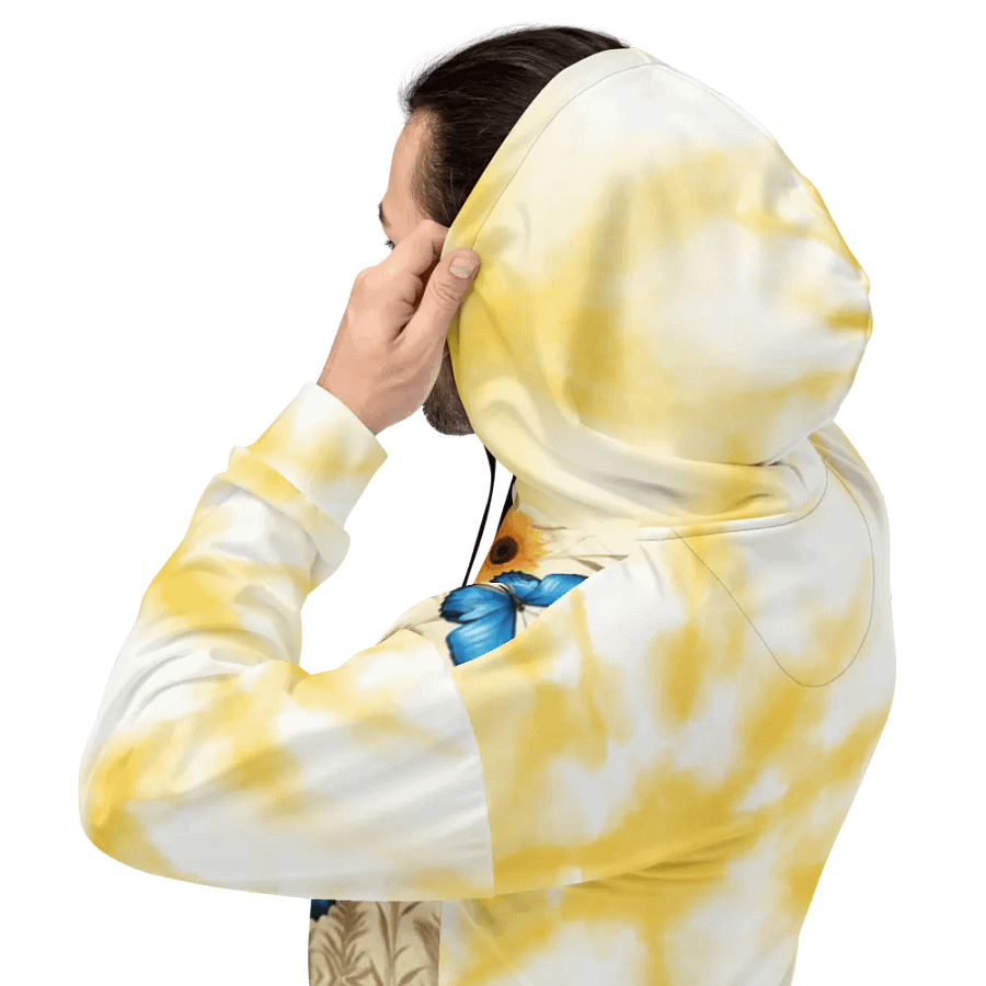 Sunflower and Butterfly Beauty All-Over Unisex Hoodie product image (5)
