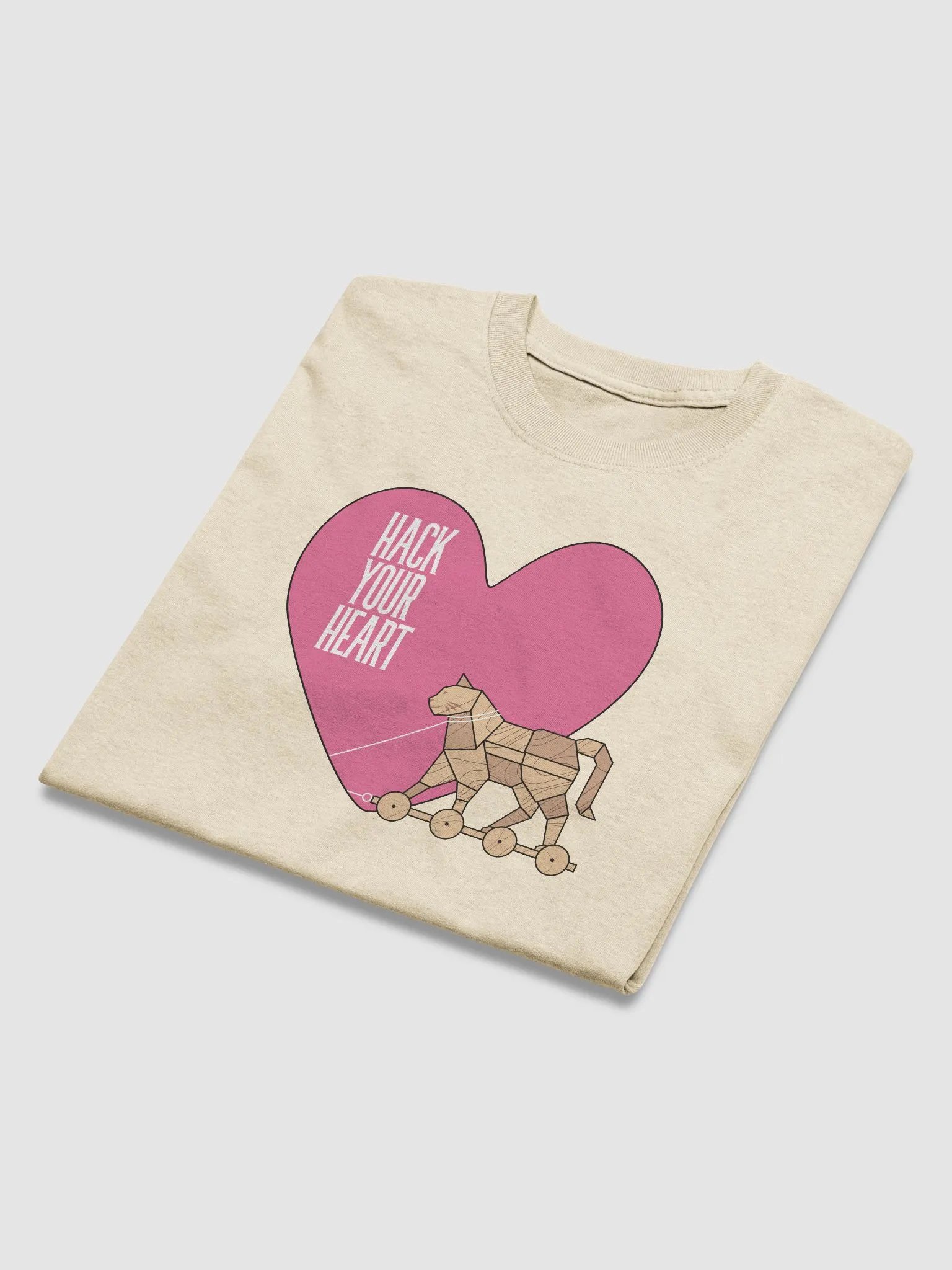 Hack Your Heart Heavyweight Unisex T-Shirt product image (2)
