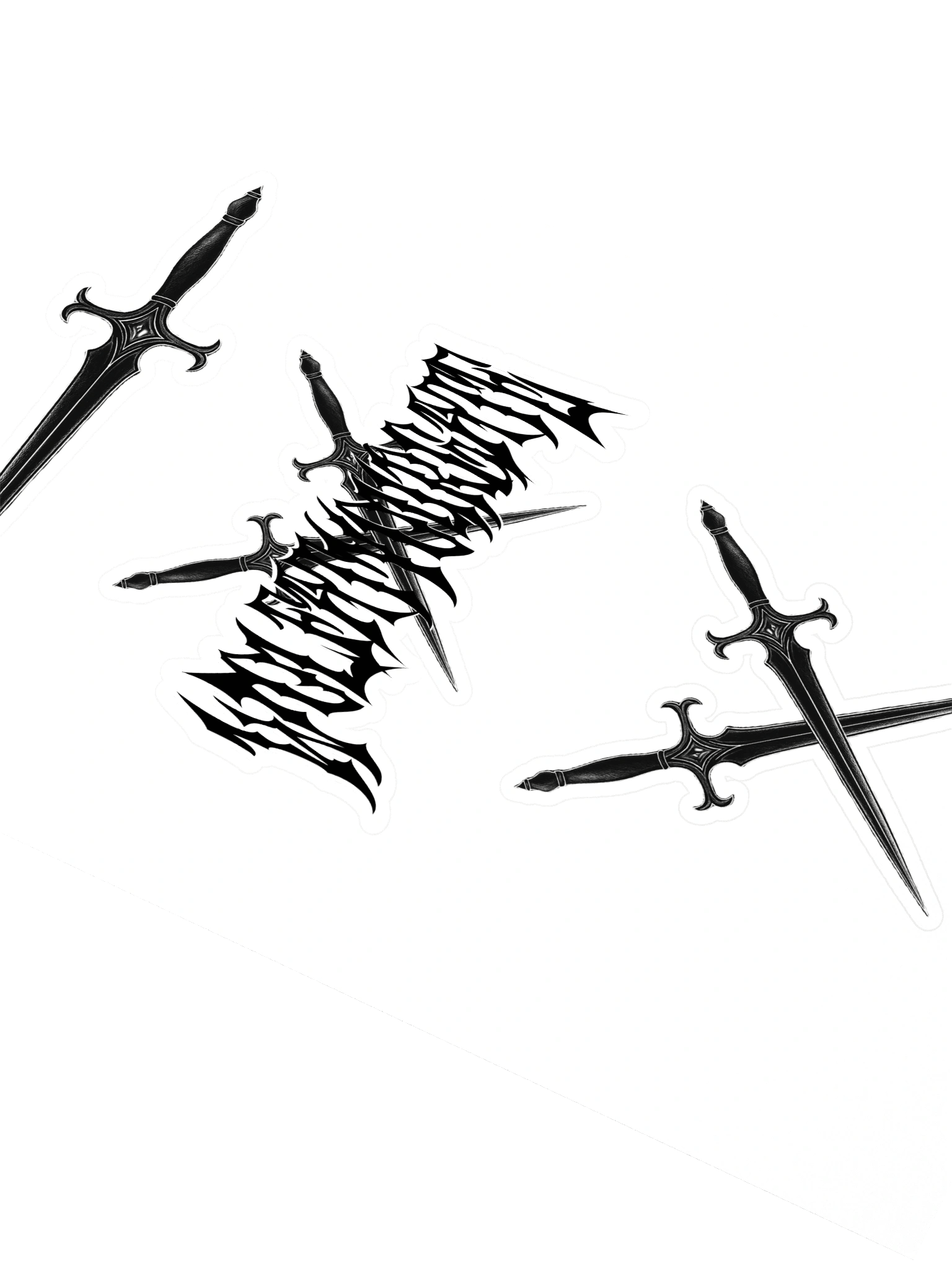 WolfAtYourGate Daggers Sticker Sheet product image (2)