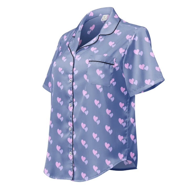 Silk Heart Pajama Top product image (1)
