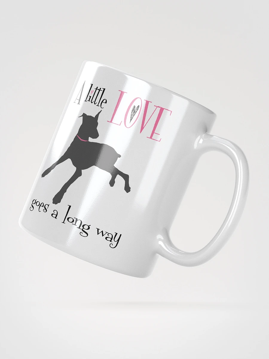 A little Love goes a long way, white mug product image (4)