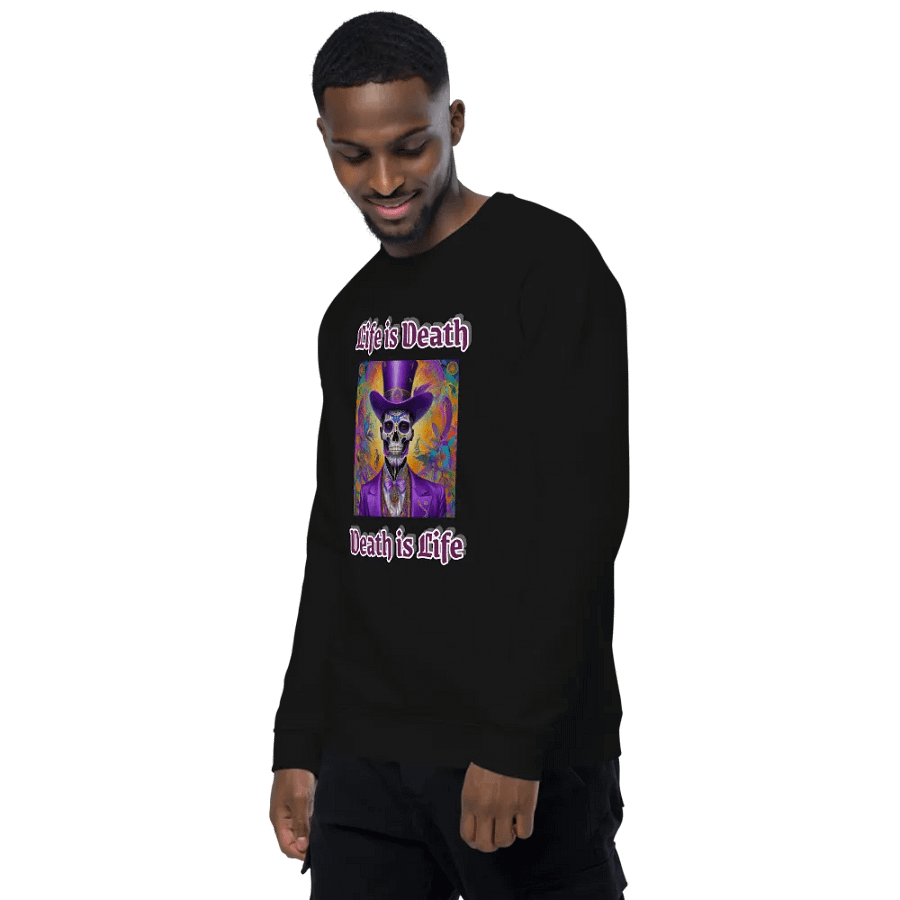 Death is Life Unisex Organic Sweatshirt product image (9)