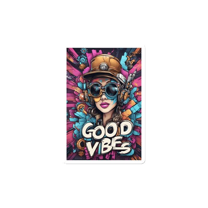 Good Vibes Steampunk Pop Art Fusion Magnet product image (2)