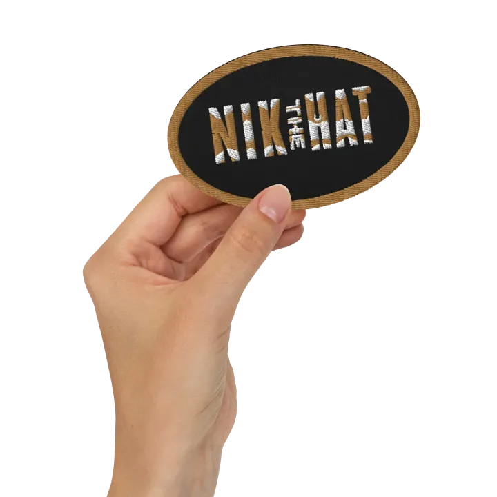 Nik the Hat | Embroidered Patch – Desert Edition product image (2)