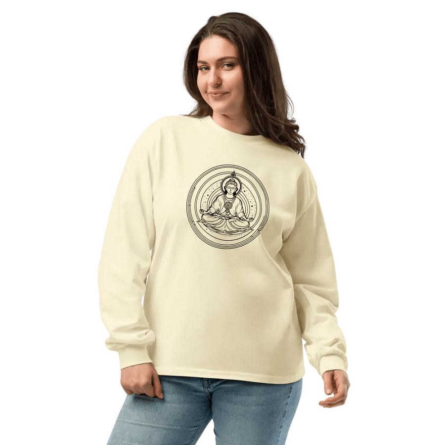 [Meditation 3 - Black] - Unisex Premium Heavyweight Long Sleeve Shirt product image (29)