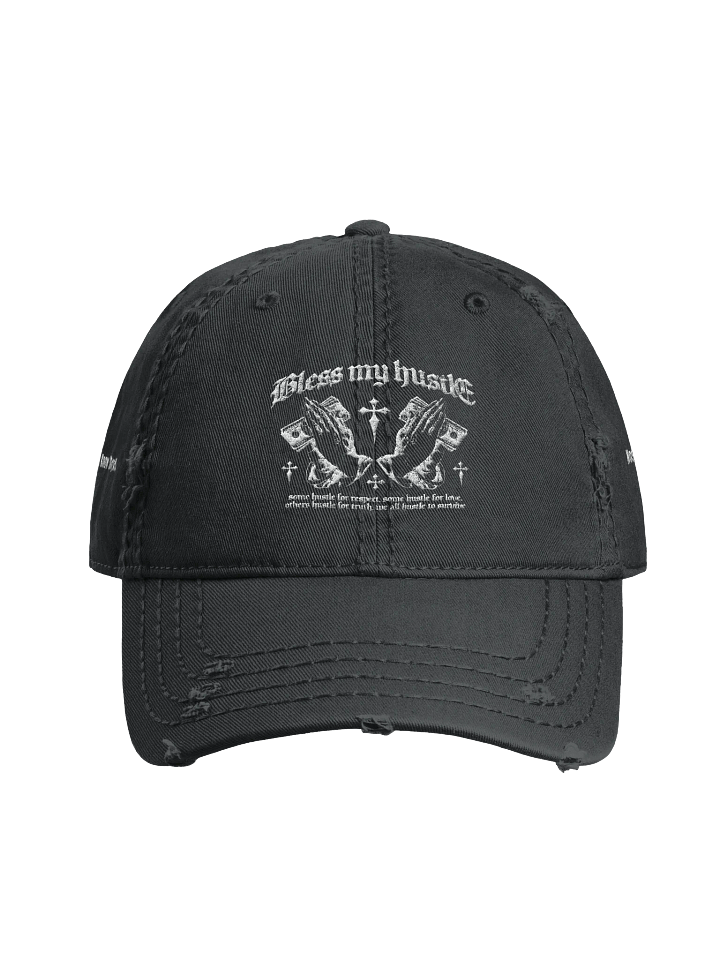 Bless My Hustle Distressed Dad Hat product image (3)