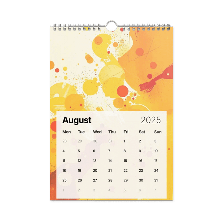 ART ABSTRACT WALL CALENDAR 2025 product image (2)