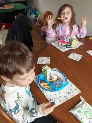 Healthy Lunch/Snack for my kids, Jacob and Maisy whilst Mum's at work x  (they already had pancakes, grapes, strawberries and orange for breakfast at grandads too!) #kidslunch #kidssnacks #dadlife #fyp 