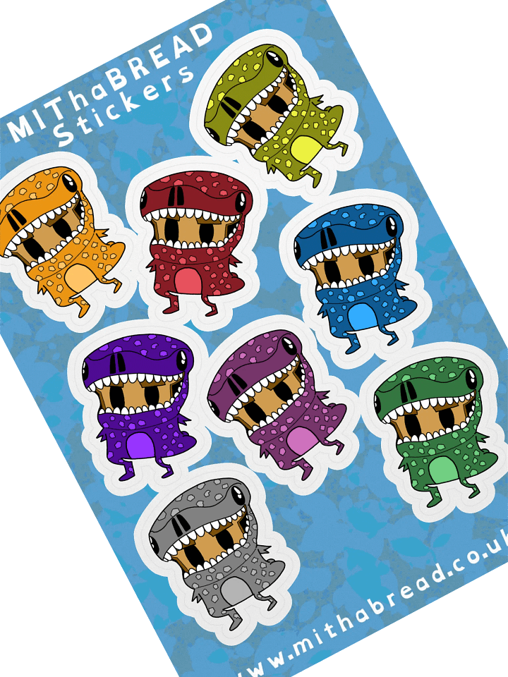 Dino-Bread Sticker Set product image (1)