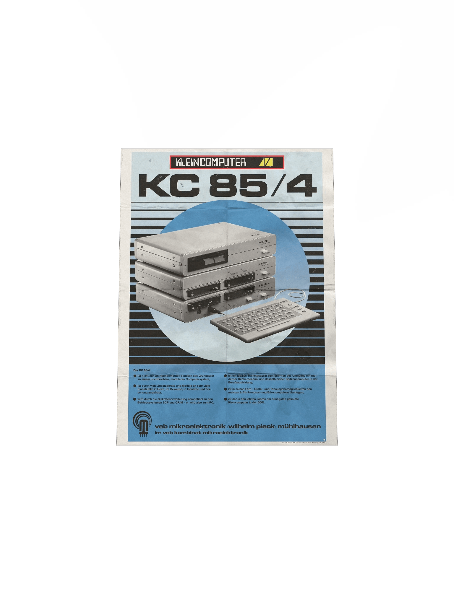 DDR Kleincomputer KC85/4 Poster (vintage design) product image (4)