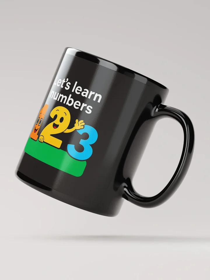 Fun Numbers Black Glossy Mug product image (4)