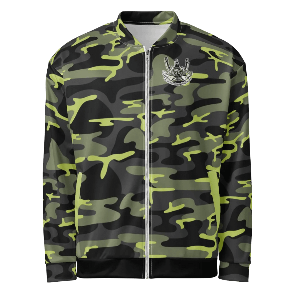 Copy of Twin Anchor Titan tug Green Camouflage Bomber Jacket product image (2)