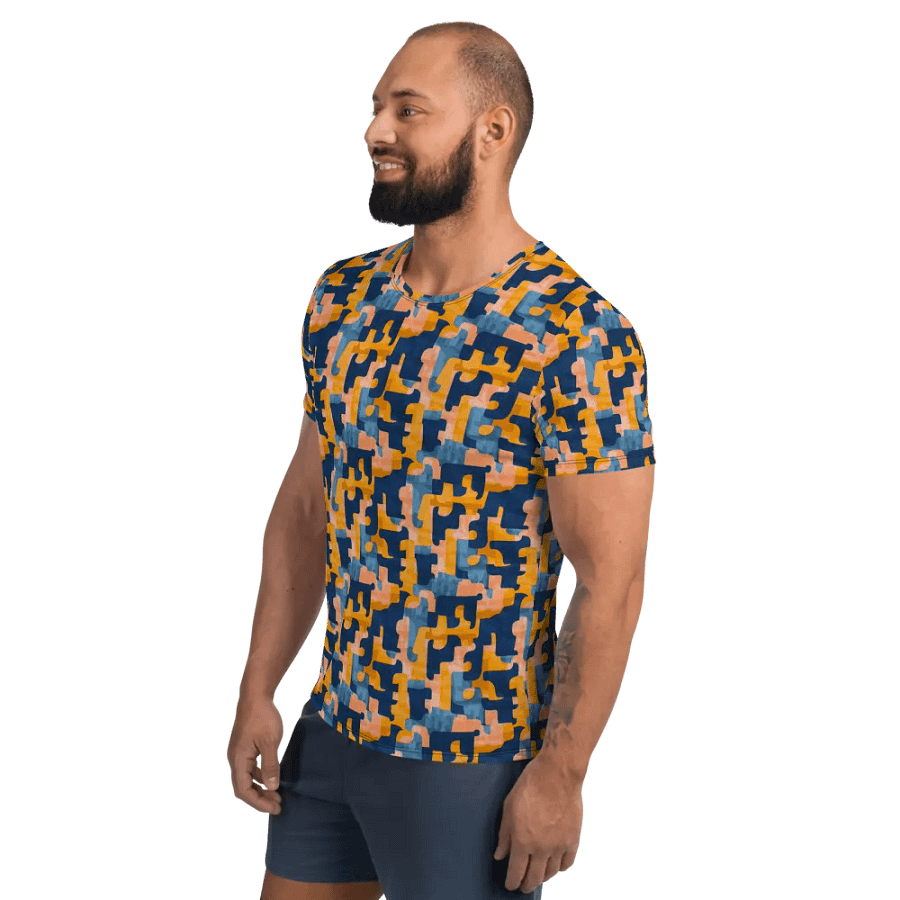 Flowing Shapes | Men´s Athletic T-Shirt product image (4)