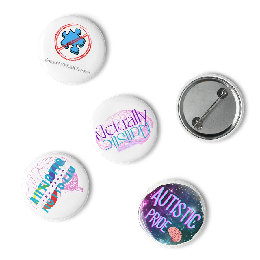 5 Button Autistic Pride Pin Pack product image (6)